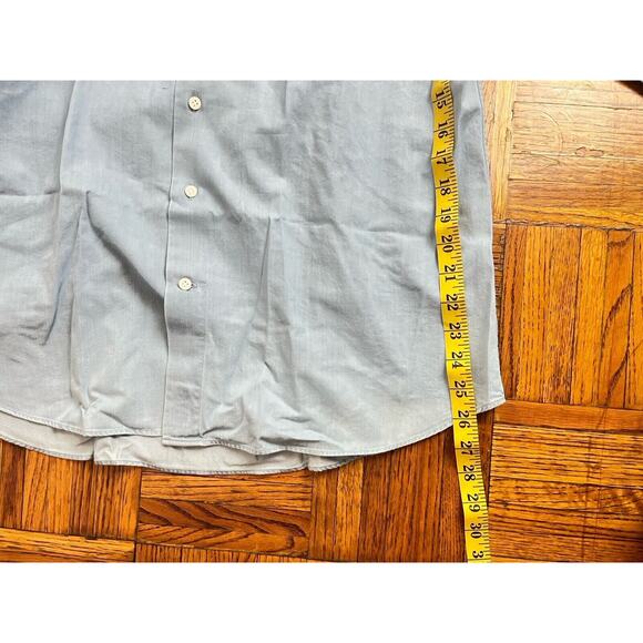 Suitsupply Mens Size 16 1/2 Tailored Fit Egyptian Cotton Light Blue $179 - Picture 4 of 7